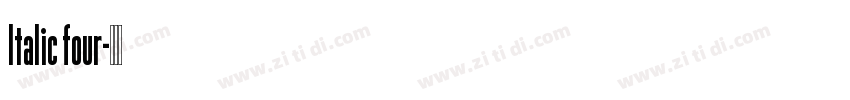 ltalic four字体转换